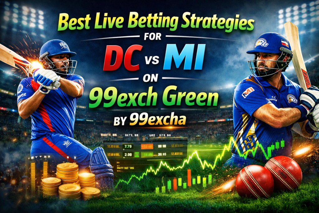 Best Live Betting Strategies for DC vs MI on 99exch Green by 99excha