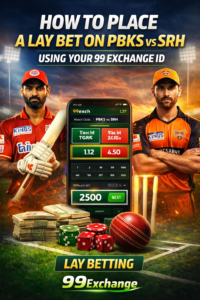 How to Place a Lay Bet on PBKS vs SRH Using Your 99 Exchange ID